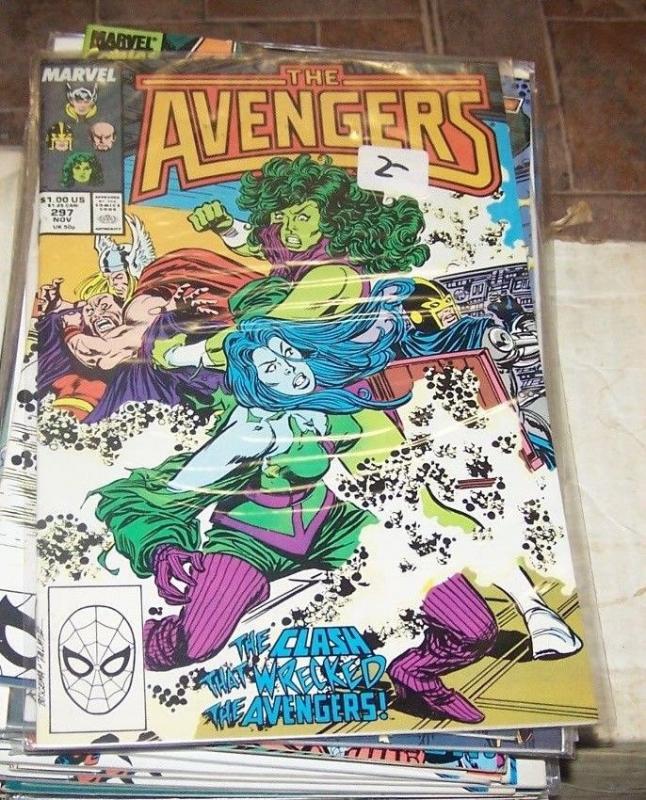 Avengers # 297 (Nov 1988, Marvel) she hulk nebula thor Kang