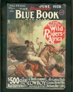 BLUE BOOK PULP-6/1928-WILD RIDERS OF AFRICA-ST JOHN ART VG