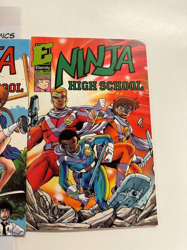 3 Ninja High School  Eternity Comics # 25 26 27  89 CT6