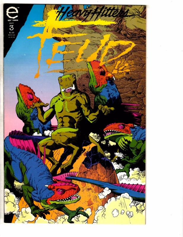 Lot Of 4 Heavy Hitters Marvel Epic Comic Books Feud # 2 3 & Spyke # 2 4 HJ7