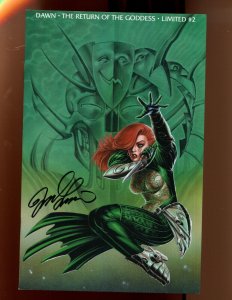 DAWN: RETURN OF THE GODDESS #2 - LIMITED - SIGNED BY M.J. LINSNER (9.2) 1999