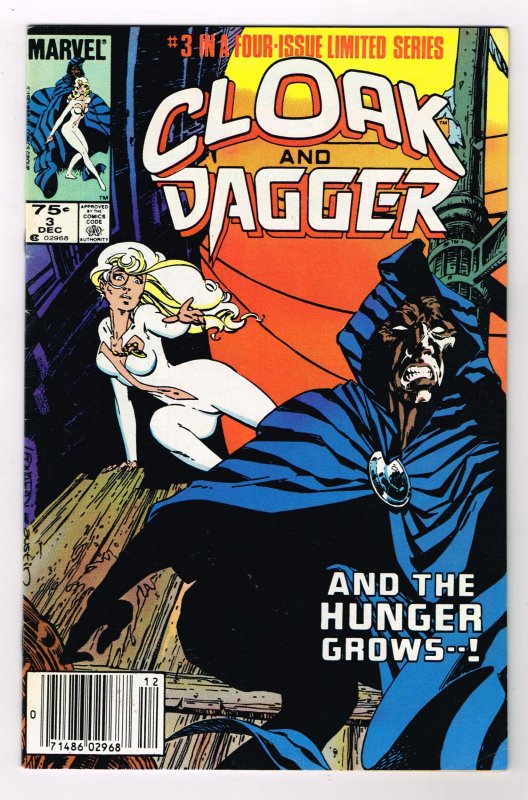 Cloak and Dagger #3 (1983)  Canadian Price Variant CPV and NEWSSTAND COPY  RARE