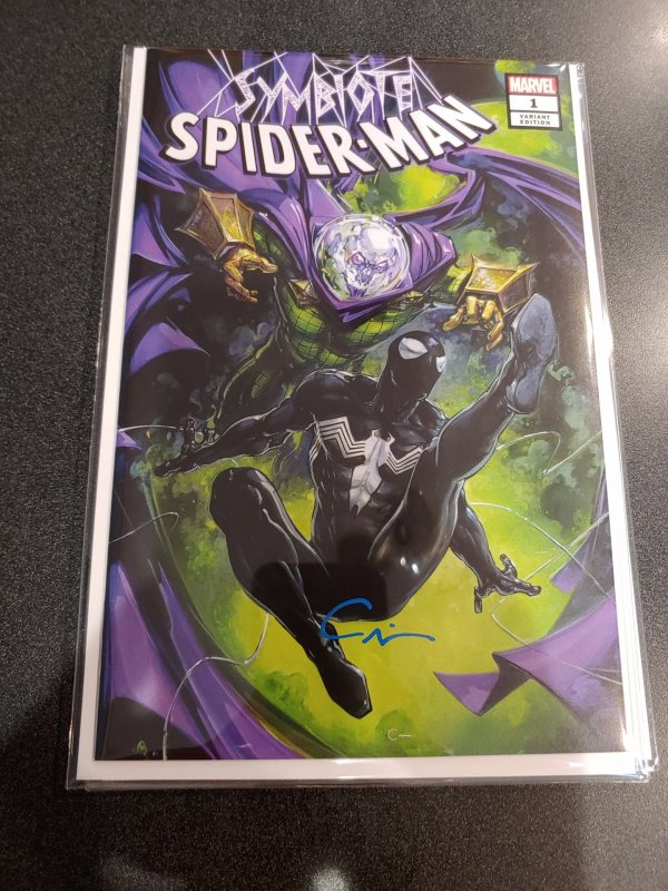 SYMBIOTE SPIDER-MAN #1 Scorpion Comics Variant signed by Clayton Crain W/COA