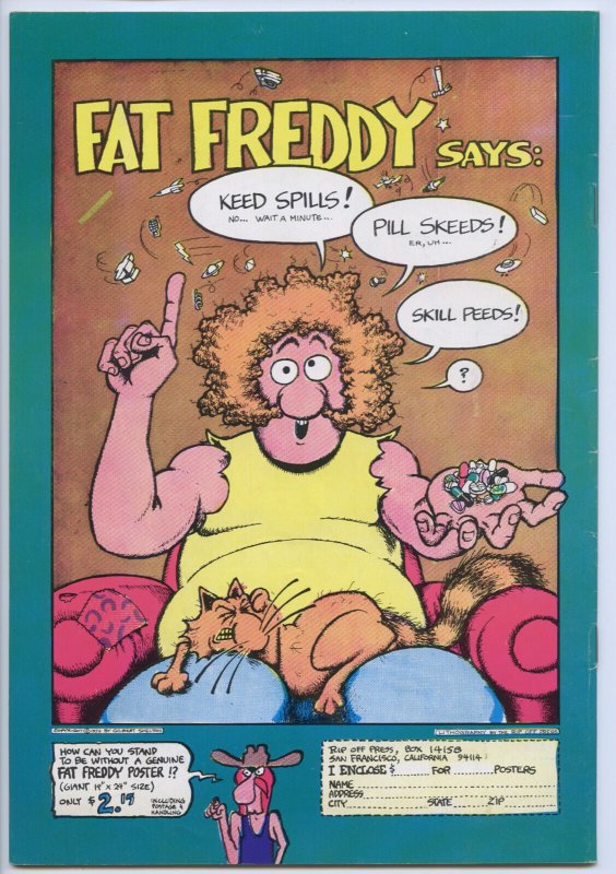 FREAK BROTHERS #3 - 3.0, OW-W - Comix - 2nd printing