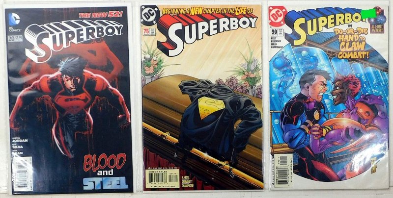 Superboy Lot of 3 #20, 75, 90 (2013) DC Comics 1st Print Comic Books
