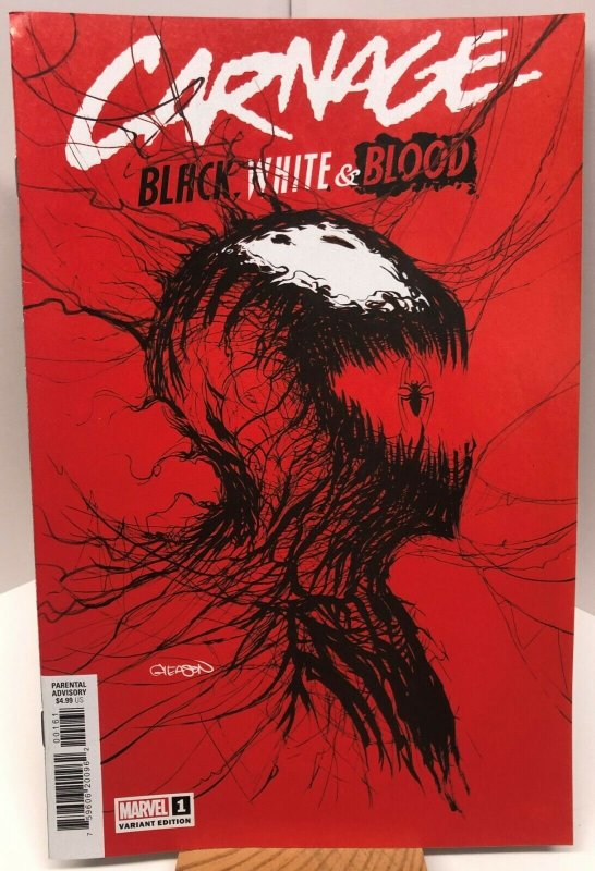 MARVEL CARNAGE BLACK WHITE & BLOOD #1 PATRICK GLEASON VARIANT