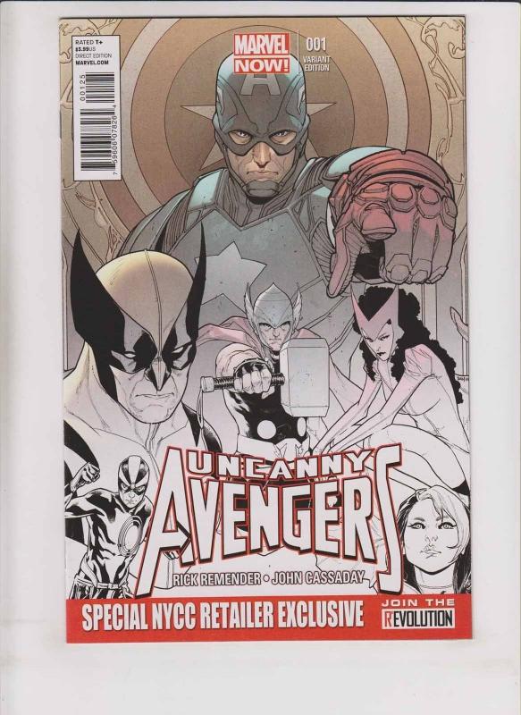 Uncanny Avengers #1 VF/NM special NYCC retailer exclusive variant - remender