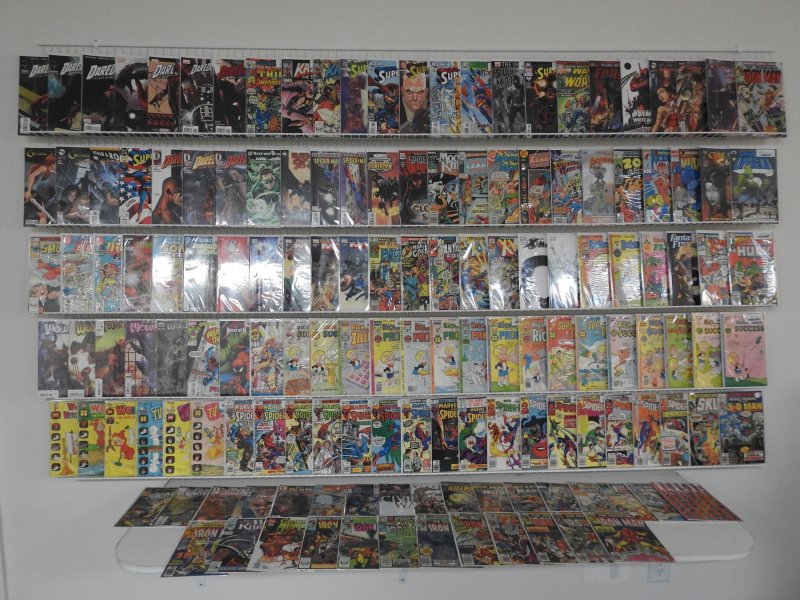 Huge Lot 140+ Comics W/ Iron Man, Daredevil, Spider-Man, +More! Avg VF- Cond!
