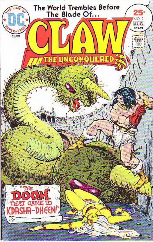 Claw the Unconquered #2 (Aug-75) NM- High-Grade Claw the Unconquered