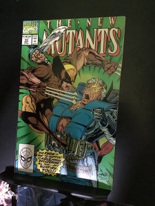 The New Mutants #93  (1990) Cable vs Wolverine! High grade! NM- Leifeld Art!
