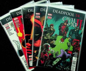 Deadpool #14-18 (Jun-Sep 2016, Marvel) - Set of 5 - Near Mint