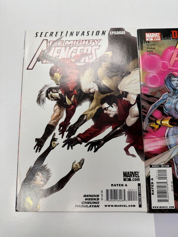 3 The Mighty Avengers Marvel Comic Book # 20 21 22 Hulk Thor X-Men  23 CT5