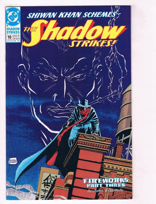 The Shadow Strikes #10 VF DC Comics Comic Book Jones June 1990 DE38 AD11