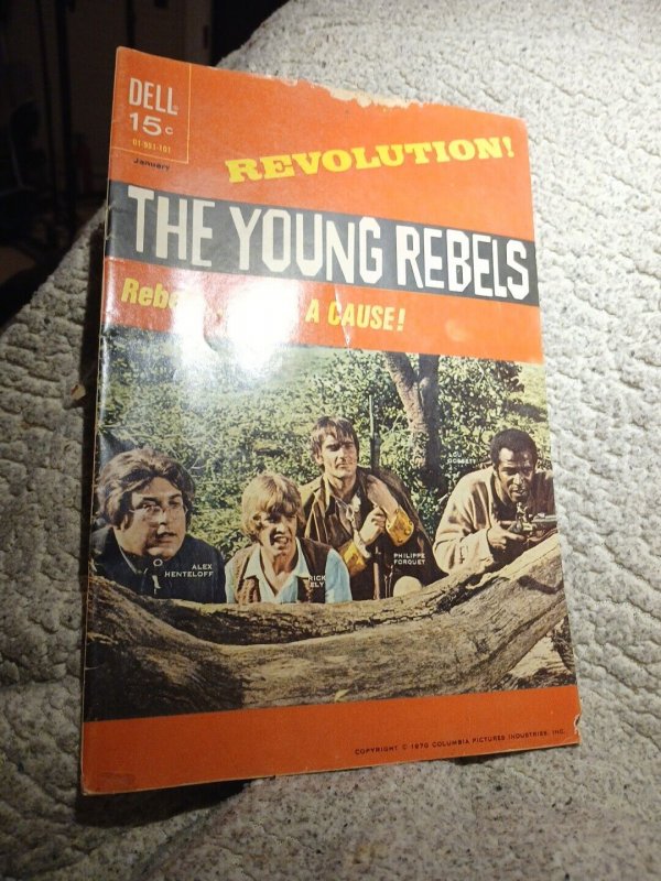 The Young Rebels #1 Dell Comics 1970 Lou Gossett photo cover Rick Ely Bronze Age