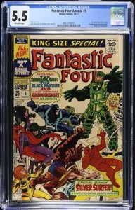 Fantastic Four Annual #5 1967 Marvel Comics CGC 5.5 1st app Psycho-Man