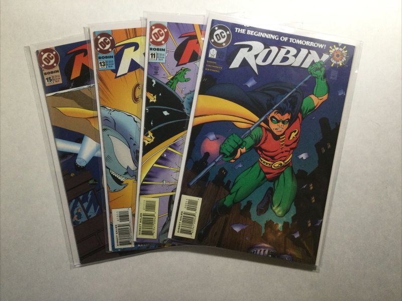 Robin 0 11 13 15 Lot Run Set Near Mint- Nm- 9.2 Dc Comics