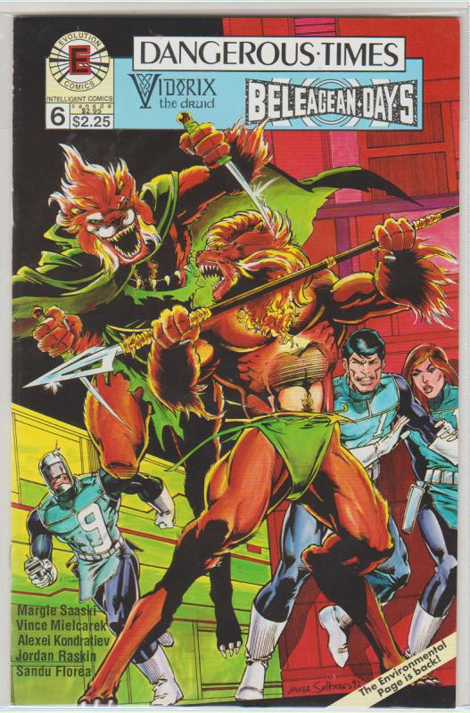 $.99 CENT SALE! - DANGEROUS TIMES #6 EVOLUTION COMICS -  N/M - BAGGED & BOARDED