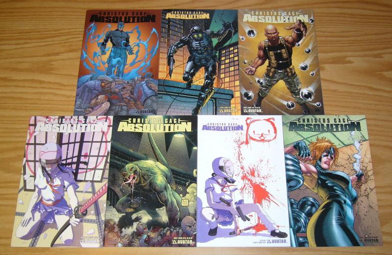 Absolution #0 & 1-6 VF/NM complete series - crime files variants - christos gage 