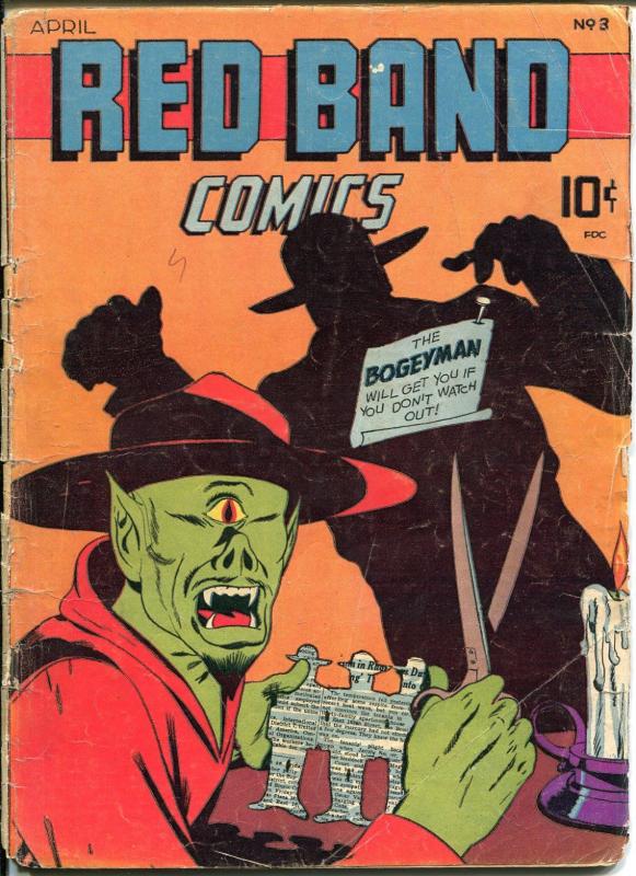 Red Band #3 1945-Captain Wizard-Impossible Man-Bruce Elliott-G