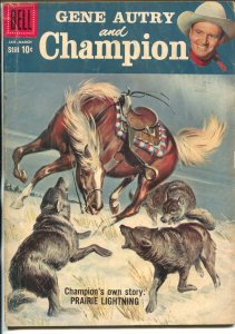 Gene Autry and Champion #121 1959-Dell-painted cover-final issue-VG 