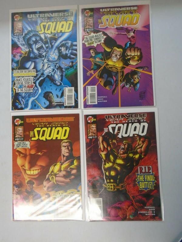 Ultraverse Year Zero The Death of the Squad set #1-4 8.0 VF (1995)