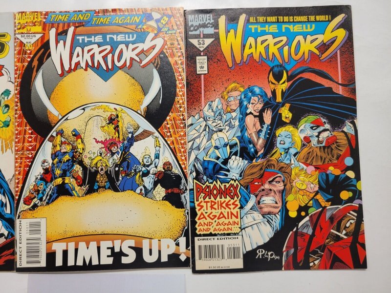 3 The New Warriors Marvel Comic Books #26 50 53 22 TJ7