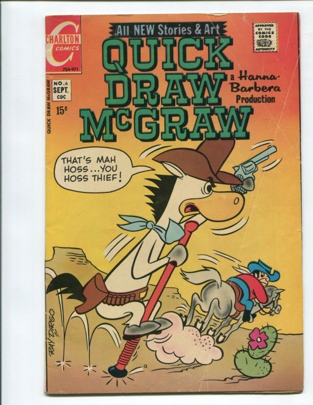 QUICK DRAW MCGRAW #6 (FN) SLOWEST GUN IN THE WEST!! 1971 