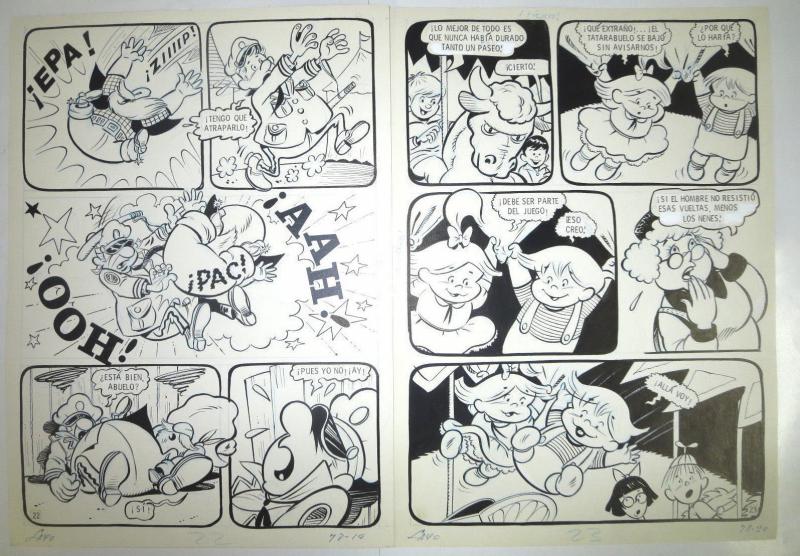 SUGAR & SPIKE Original art Mexican incarnation 11 pages faithful to Mayer great 