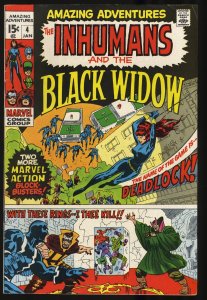 Amazing Adventures #4 VF 8.0 Black Widow Inhumans!
