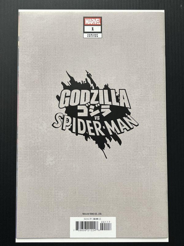 GODZILLA VS SPIDER-MAN #1 1:100 CAMPANA Virgin Var 2025 IN-HAND PROSHIPPER