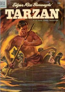 Tarzan (Dell) #58 FAIR ; Dell | low grade comic July 1954 52 Pages