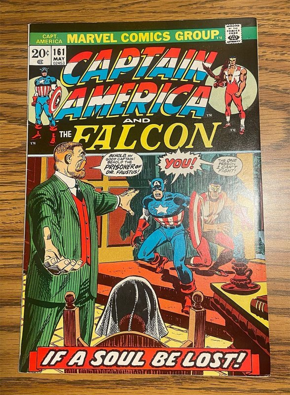 Captain America #161 (6.5 FN+) Steve Englehart , Sal Buscema Cover (1973)