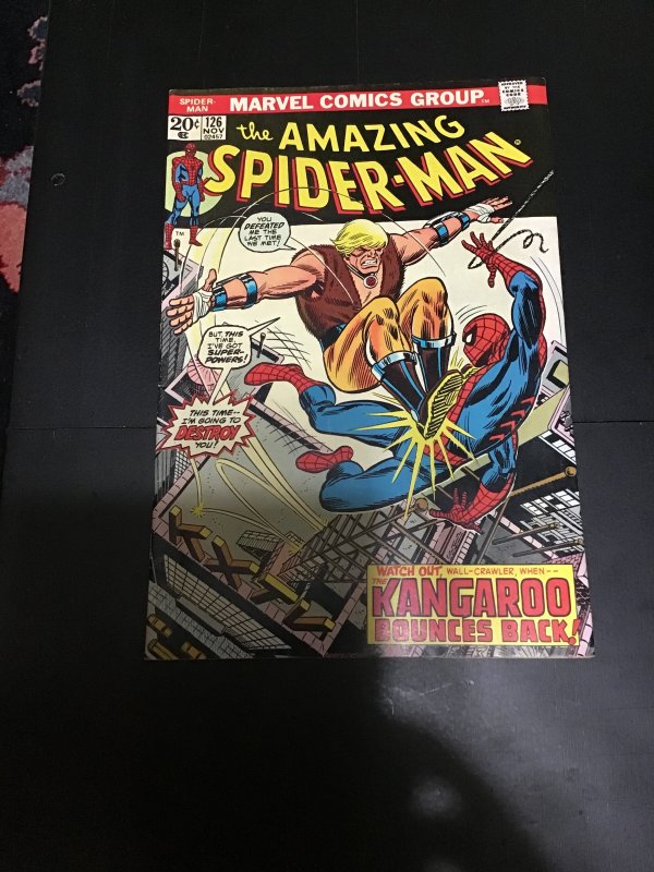 The Amazing Spider-Man #126 (1973) 1st Kangaroo High-grade! VF/NM Boca CERT! Wow
