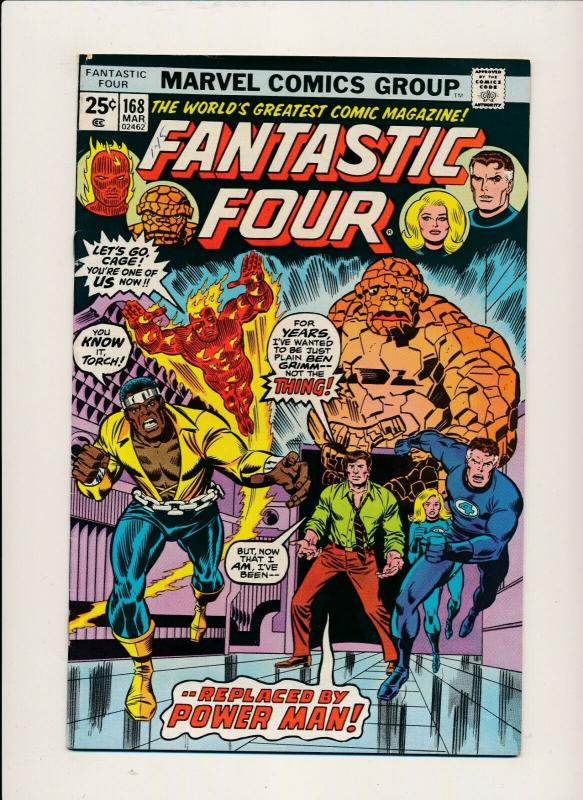 MARVEL FANTASTIC FOUR #168 1968 VERY GOOD (PJ101)