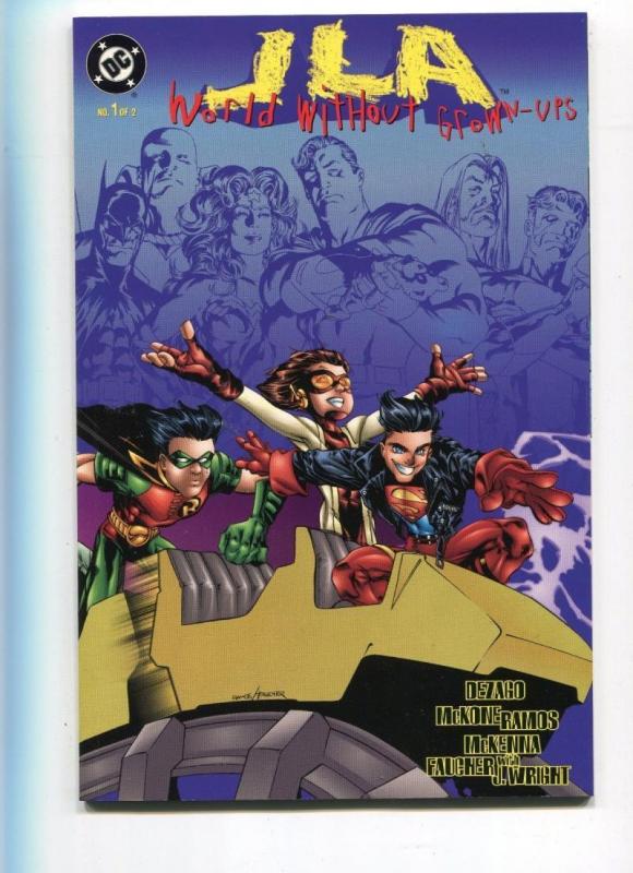 JUSTICE LEAGUE of AMERICA World Without Grown-Ups 1, NM, Wonder Woman, 1998, JLA