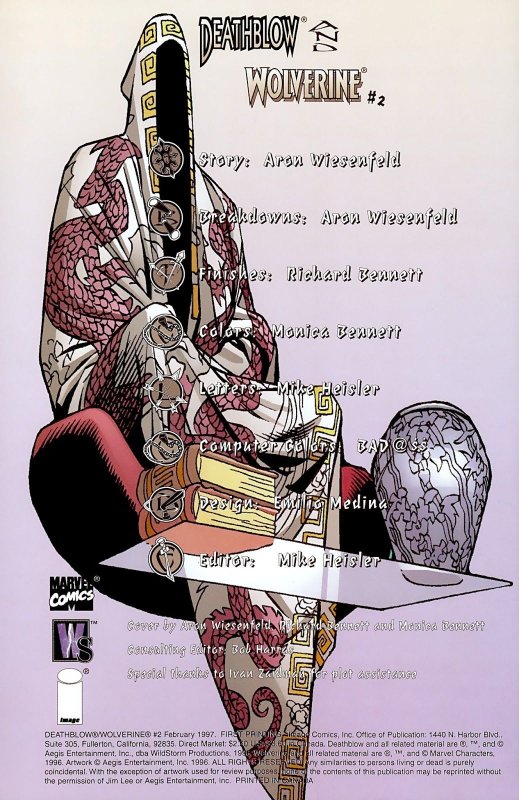 DEATHBLOW & WOLVERINE #02 (1997) MONICA BENNETT | TRADE DRESS