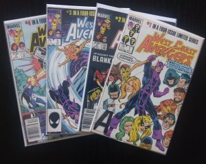 West Coast Avengers #1-4 (1984) complete set Stern/Hall Hawkeye, Wonder Man 2 3