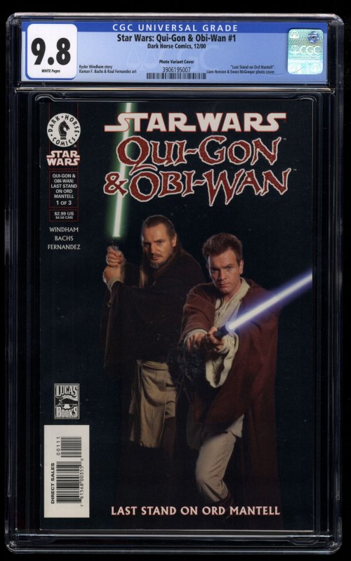 Star Wars: Qui-Gon & Obi-Wan (2000) #1 CGC NM/M 9.8 White Pages Photo Variant