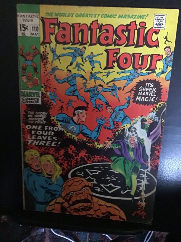 Fantastic Four #110 (1971) Agatha Harkness cover key! VG/FN Wow!