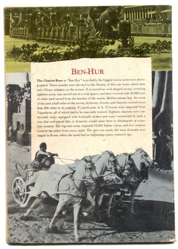 Ben-Hur -Four Color Comics #1052 1959 -Charlton Heston VG