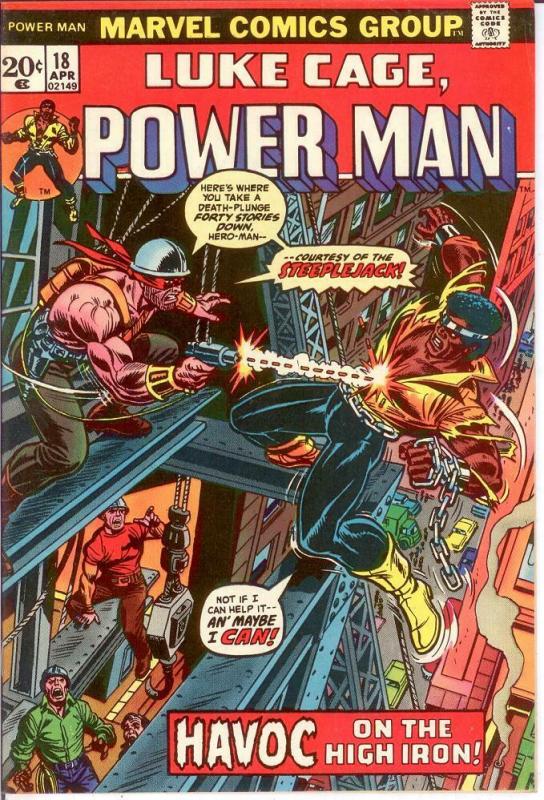 LUKE CAGE/POWER MAN 18 VERY FINE April 1974 COMICS BOOK