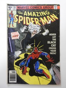 Amazing Spider-Man #194 VG- Condition! First app of the Black Cat! Tape pull fc