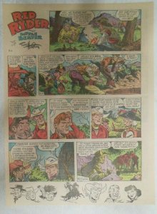 (52) Red Ryder Sunday Pages by Fred Harman from 1958 Most Tabloid Page Size!