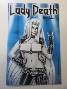 Lady Death Hot Shots #1 Naughty Metal Goddess Edition NM Cond! Signed W/ COA!