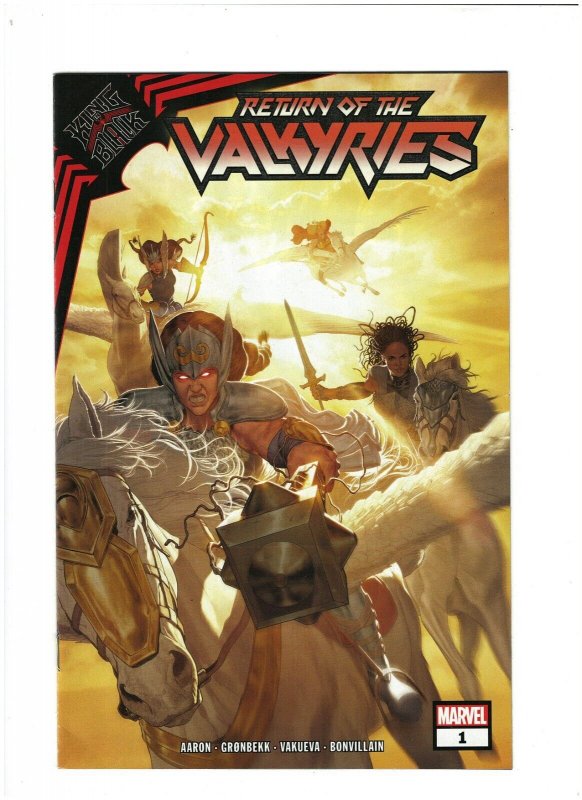 Return of the Valkyries #1 NM- 9.2 Marvel 2021 Jason Aaron King In Black Walmart 