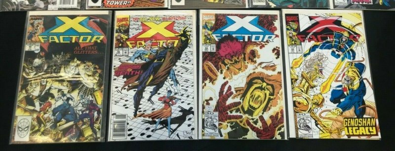X-FACTOR 9PC LOT (VF) +FACTOR X!! 1986-92 