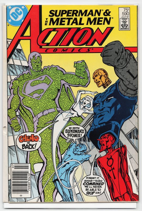 Action Comics #590 (1987) Metal Men