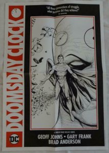 DOOMSDAY CLOCK  Promo Poster , 15 x 22,  2017, DC, SUPERMAN Unused 090