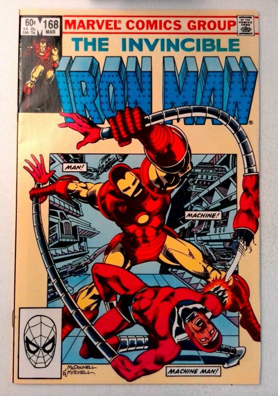 Iron Man #168 Marvel 1983 NM- Bronze Age Comic Book 1st Print