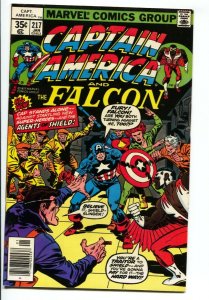 CAPTAIN AMERICA #217 1978-FIRST MARVEL MAN/QUASAR-FN+ 
